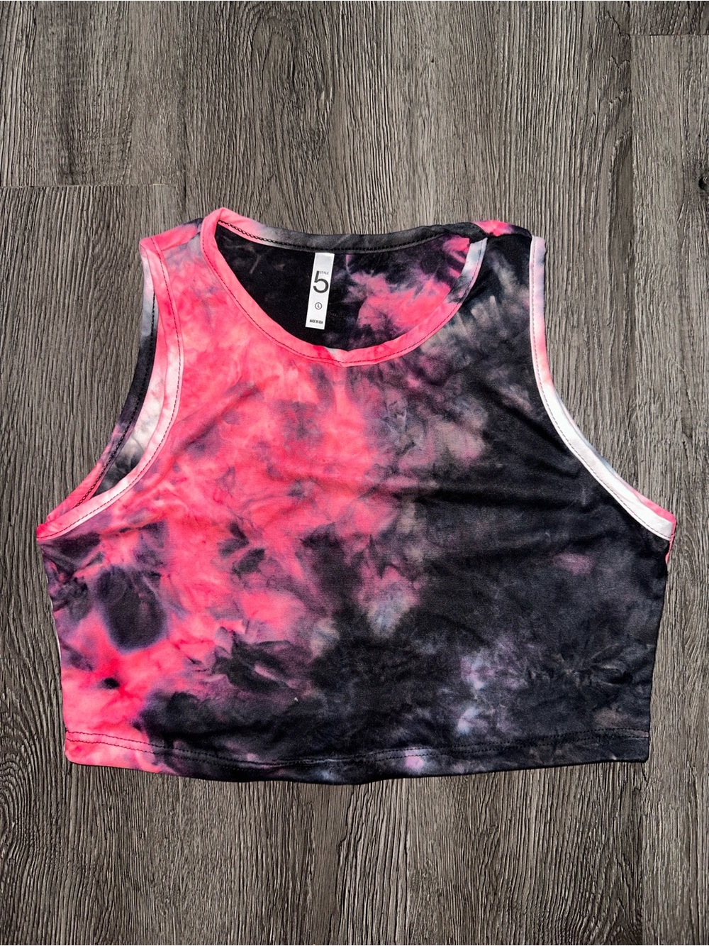 Tie-Dye Crop Tank Top